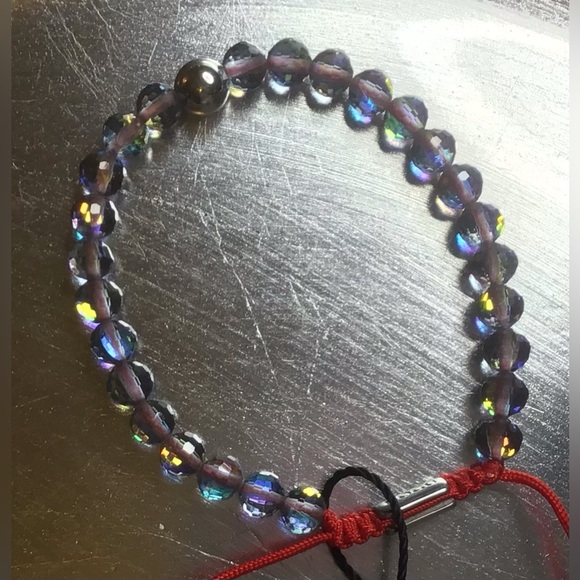 🩶❤️ NOGU Electric Charcoal Prisma x Red String Bracelet ❤️🩶 - Picture 2 of 5